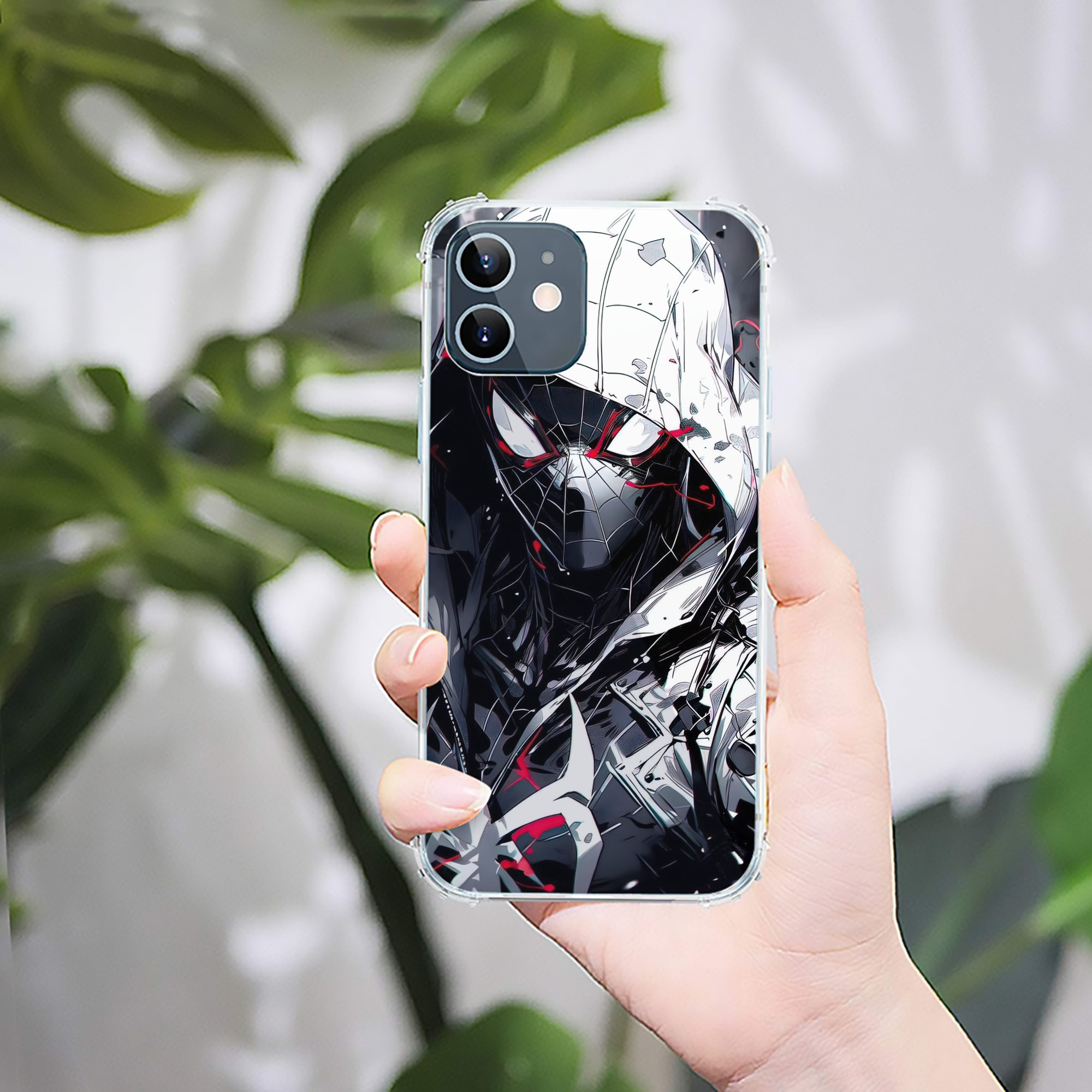 （画像用） Spider Man スパイダーマン 【iPhone 12シリーズ対応】透明スマホケース（クリアソフトケース）